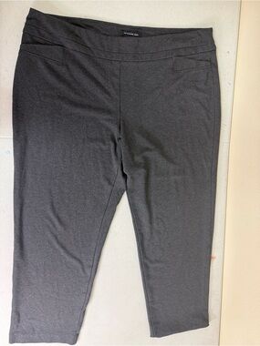 Zac & Rachel Dark Gray Pull-On Ankle Pants